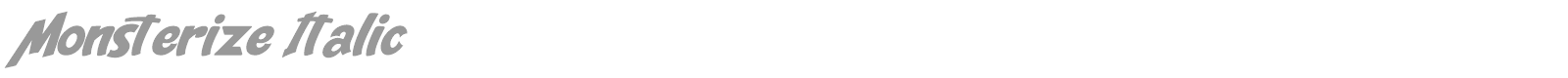 Monsterize font preview